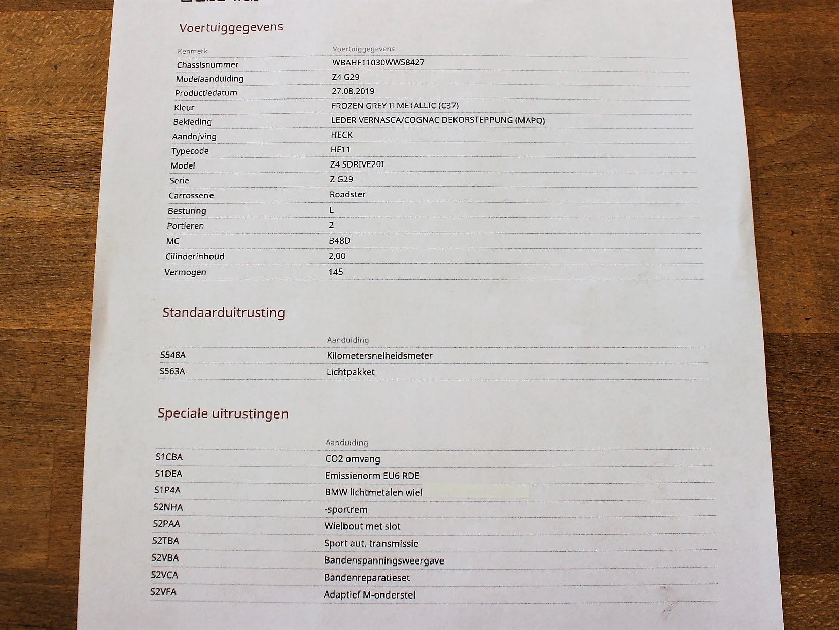 Hoofdafbeelding BMW Z4