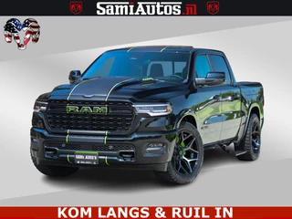 Dodge Ram Pick-Up Limited Night High Output 540HP 706Nm | Massage + Full Option | De Meest Luxe en Volle in zijn Klasse | Comfortabele Dubbele Cabine met Royale 5 Zitplaatsen | BPM vrij | Nu Leverbaar uit Voorraad | Voorraad Nr 2300 - 7689