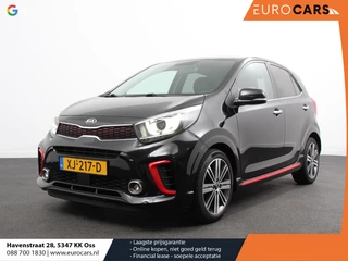 Kia Picanto 1.0 T-GDI GT-Line Leder Keyless Navigatie Apple Carplay/Android Auto Stoelverwarming Lichtmetalen Velgen Cruise Control Climate Control Camera Parkeer sensoren Bluetooth