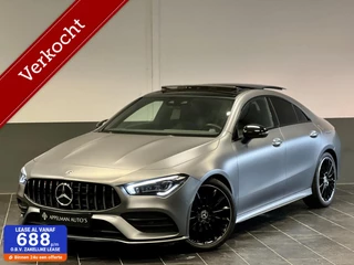 Hoofdafbeelding Mercedes-Benz CLA Mercedes CLA-klasse 180 AMG Designo Magno Grey | Memory | Dodehoek | Pano | Camera |