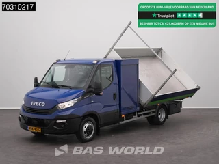 Iveco Daily 40C18 3.0L Drie-Zijdige Kipper met Kist Dubbellucht 180PK 3,5t Trekhaak Airco APK 07-2026 Euro6 Tipper Benne Kieper Airco Trekhaak
