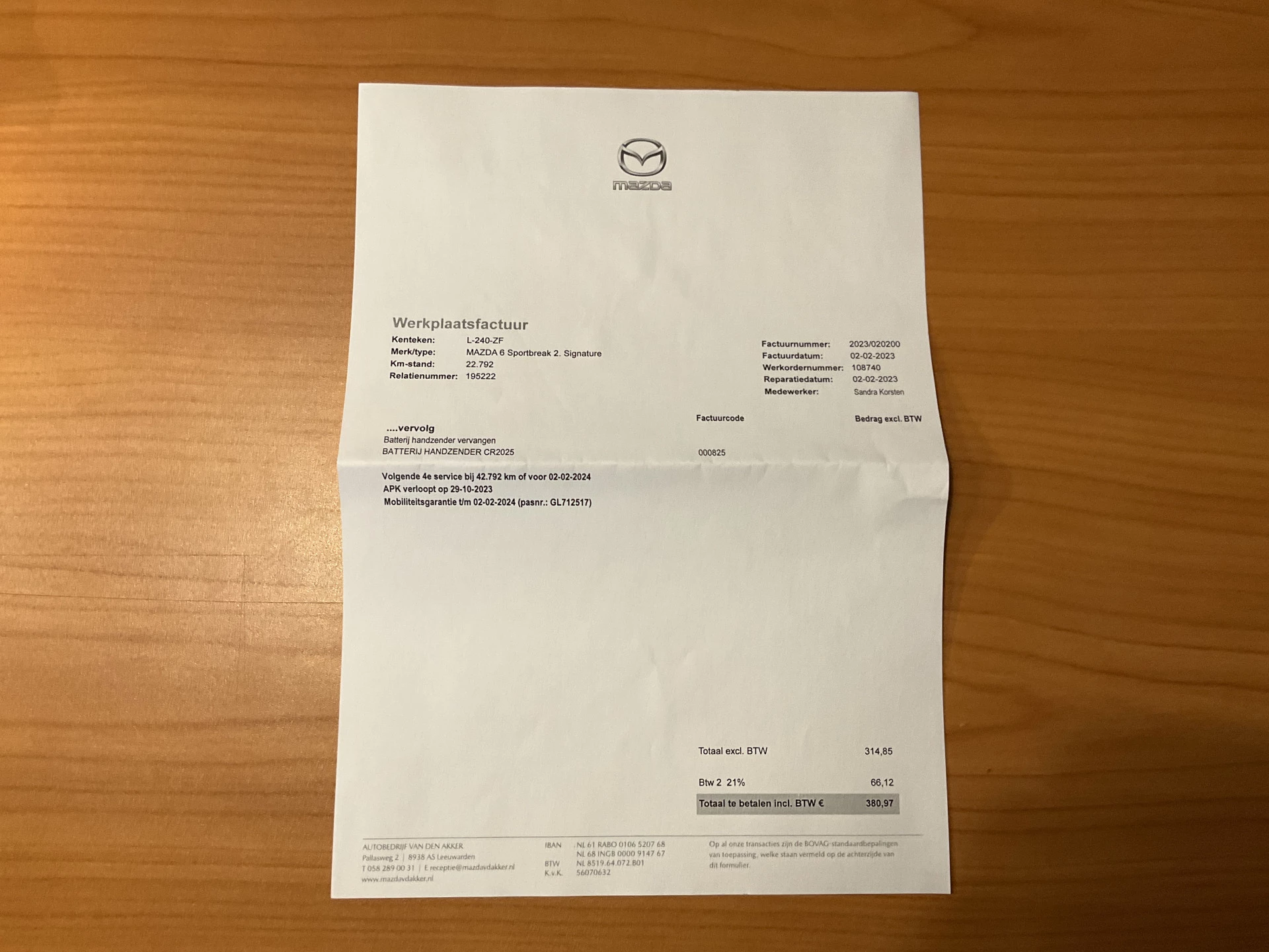 Hoofdafbeelding Mazda 6