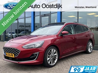 Ford Focus Wagon 1.5 EcoBoost Vignale 150 PK Automaat Winterpack Wegklapbare Trekhaak Panodak Adaptieve Cruise Climate Camera Head-Up Keyless Privacy Glass Full-LED *1500KG Trekgewicht**