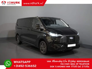 Ford Transit Custom 2.0 TDCI 150 pk L2 DC Dubbel Cabine LIMITED 2x Schuifdeur/ Adapt. Cruise/ Elek. Trekhaak/ 360 Camera/ LED/ LMV/ Climate/ Carplay