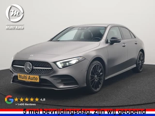 Mercedes-Benz A-Klasse 250 e **SONDERFARBE!** AMG Limited PHEV 218pk | Adaptive Cruise | Head Up | Multi Beam LED | Alcantara Sportstoelen Verwarmd | Night Pakket | Sfeerverlichting | MBUX | Apple Carplay | Widescreen Navi | 19"L.M | Mountaingrau Magno | Plug 