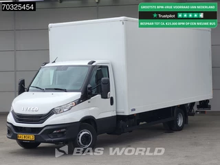 Iveco Daily 72C18 3.0L Automaat 1000KG Laadklep Luchtvering 180PK Dubbellucht Airco Cruise D'Hollandia Euro6 Meubelbak Koffer Airco Cruise control