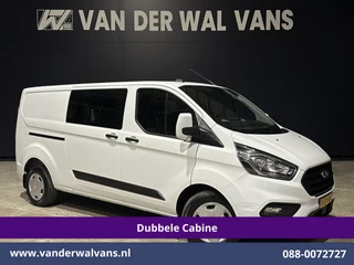 Ford Transit Custom 2.0 TDCI 131pk L2H1 Dubbele Cabine Euro6 Airco | 6-Zits | Navigatie | LED | Apple Carplay | Cruisecontrol Android Auto, Parkeersensoren, Stoelverwarming, Verwarmde voorruit, 2800kg trekvermogen
