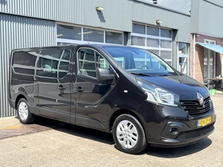 Renault Trafic 1.6 dCi T29 L2H1 DC 126pk Airco Cruise controle Trekhaak 2000kg Telefoonvoorbereiding Parkeerhulp achter Verlengde wielbasis 5-Persoons Euro 6 Bpm vrij voor particulier gebruik