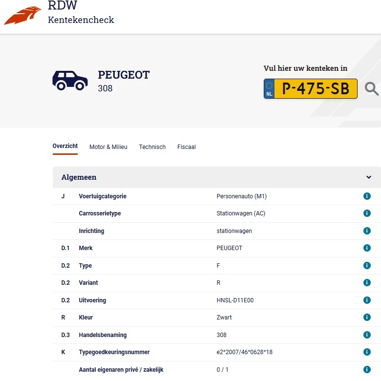 Hoofdafbeelding Peugeot 308