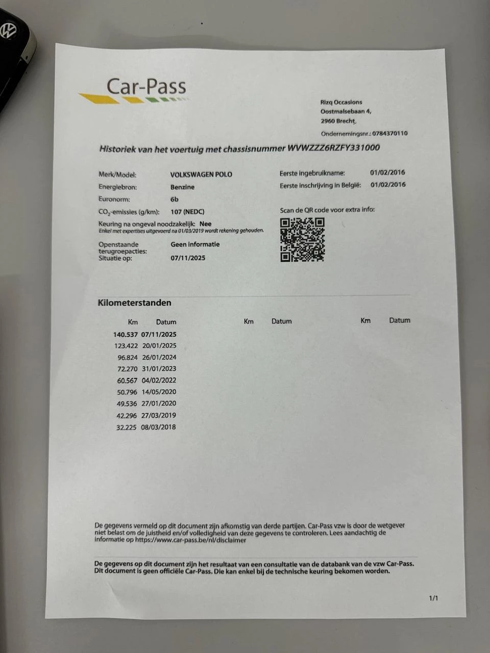 Hoofdafbeelding Volkswagen Polo