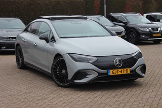 Hoofdafbeelding Mercedes-Benz EQE Mercedes-Benz EQE 350 AMG Line 89 kWh / SoH 95,7% / Panoramadak / Camera / Achterasbesturing / Head-up / Luxe Leder / Premium Plus-pakket / Stoelventilatie + Verwarming + Massage / Navigatie / Dodehoek / DAB / ACC