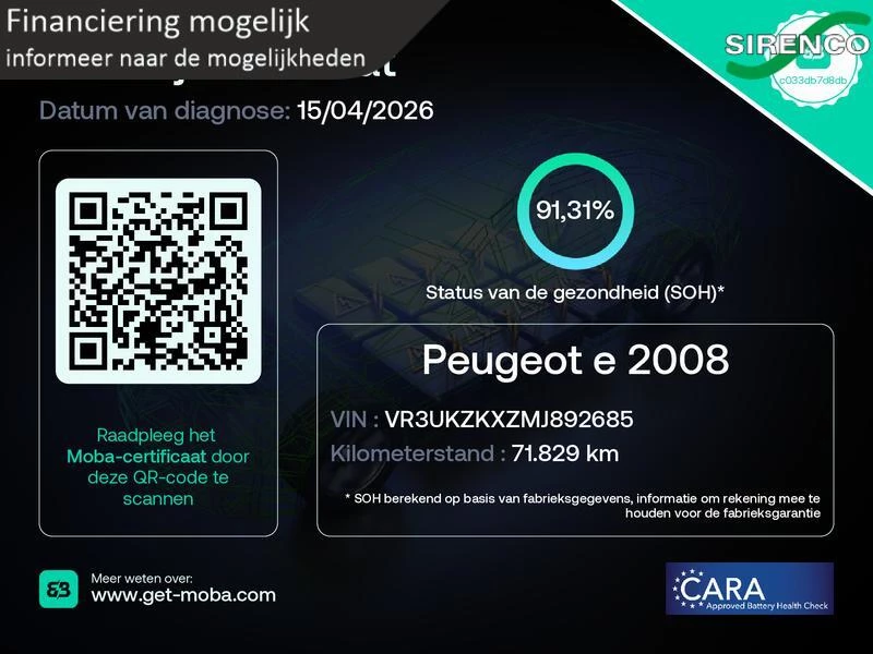 Hoofdafbeelding Peugeot e-2008