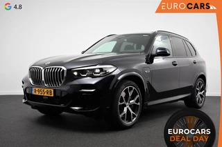 BMW X5 xDrive45e 394pk High Executive M-Sport PHEV 6 cilinder Panoramisch schuif-kantel dak Harman Kardon Head up display Lederen bekleding Electrische verstelling comfort stoelen