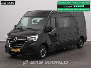 Renault Master 150PK Dubbel Cabine L3H2 Navi Trekhaak LED Airco Cruise Camera Euro6 DC Doka Mixto Airco Trekhaak Cruise control