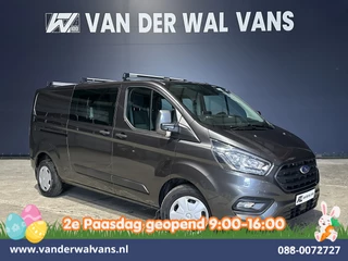 Ford Transit Custom 2.0 TDCI 131pk L2H1 Dubbele Cabine Euro6 Airco | 6-Zits | Camera | LED | Apple Carplay | Cruisecontrol Android Auto, Verwarmde voorruit, Stoelverwarming, Parkeersensoren, Dakdragers, 2800kg trekvermogen