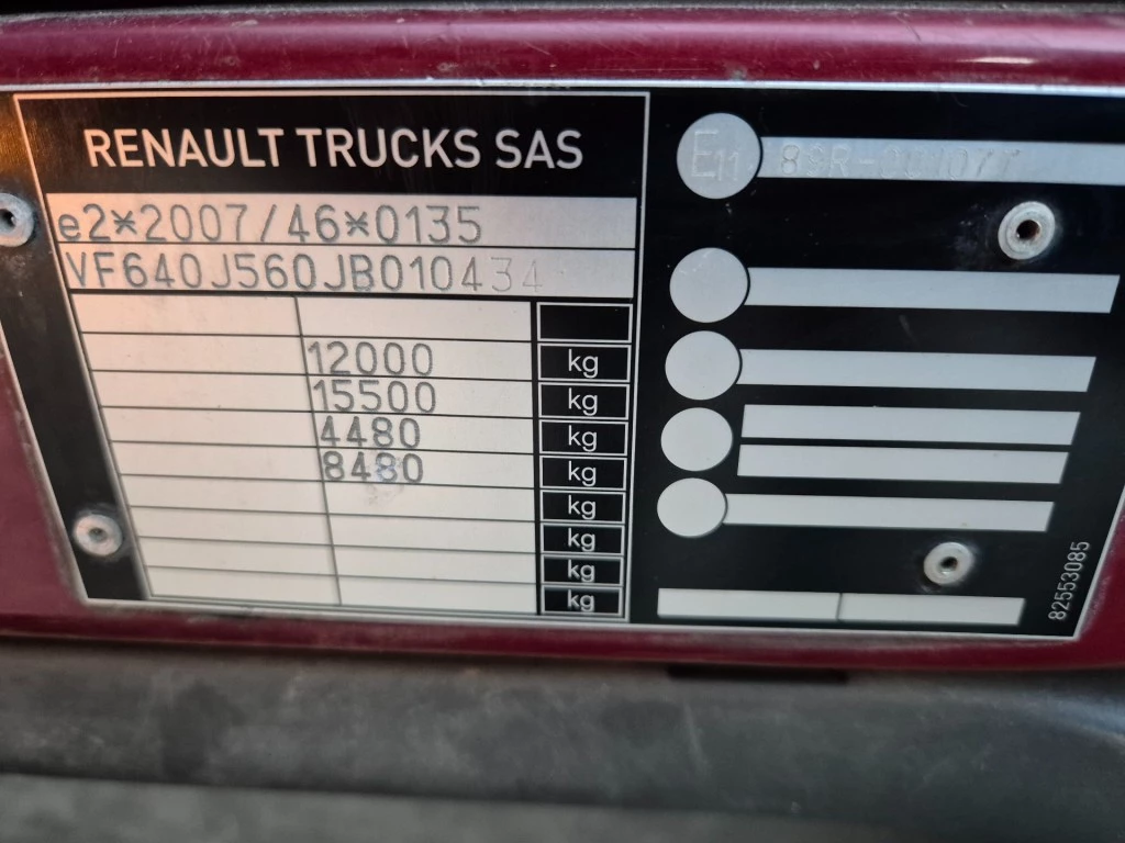 Hoofdafbeelding Renault D12 Med P4x2 240 E6 Alu Snaplock Bak + 2