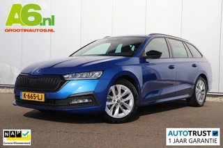 Skoda Octavia Combi 1.0 e-TSI Sport Business 110PK Automaat Trekhaak Sportstoelen Navigatie Carplay Android Airco Cruise Control LED Rijstrooksensor Parkeersensor