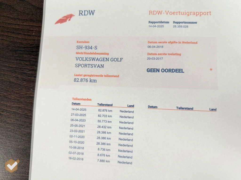 Hoofdafbeelding Volkswagen Golf Sportsvan