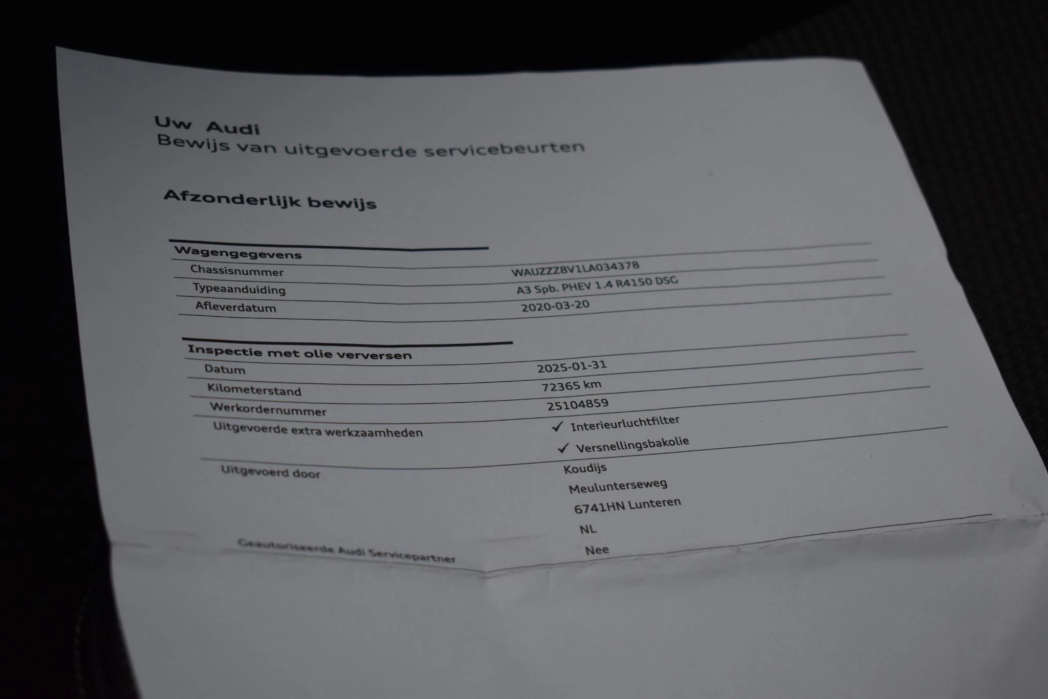 Hoofdafbeelding Audi A3