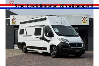 Fiat Ducato Knaus Boxstar Freeway 630 ME automaat buscamper hoogdak lengte bedden airco 2x zonnepaneel elktr schotel tv luifel remis plisse fietsenrek