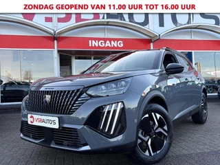 Hoofdafbeelding Peugeot 2008 Peugeot 2008 1.2 PURETECH 130PK AUT. GT FACELIFT NAVI CAMERA NARDO-GREY CARPLAY AIRCO LMV PDC