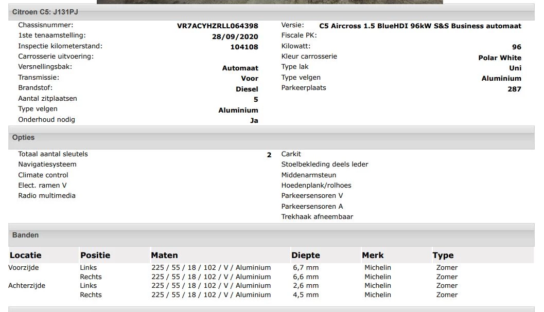 Hoofdafbeelding Citroën C5 Aircross
