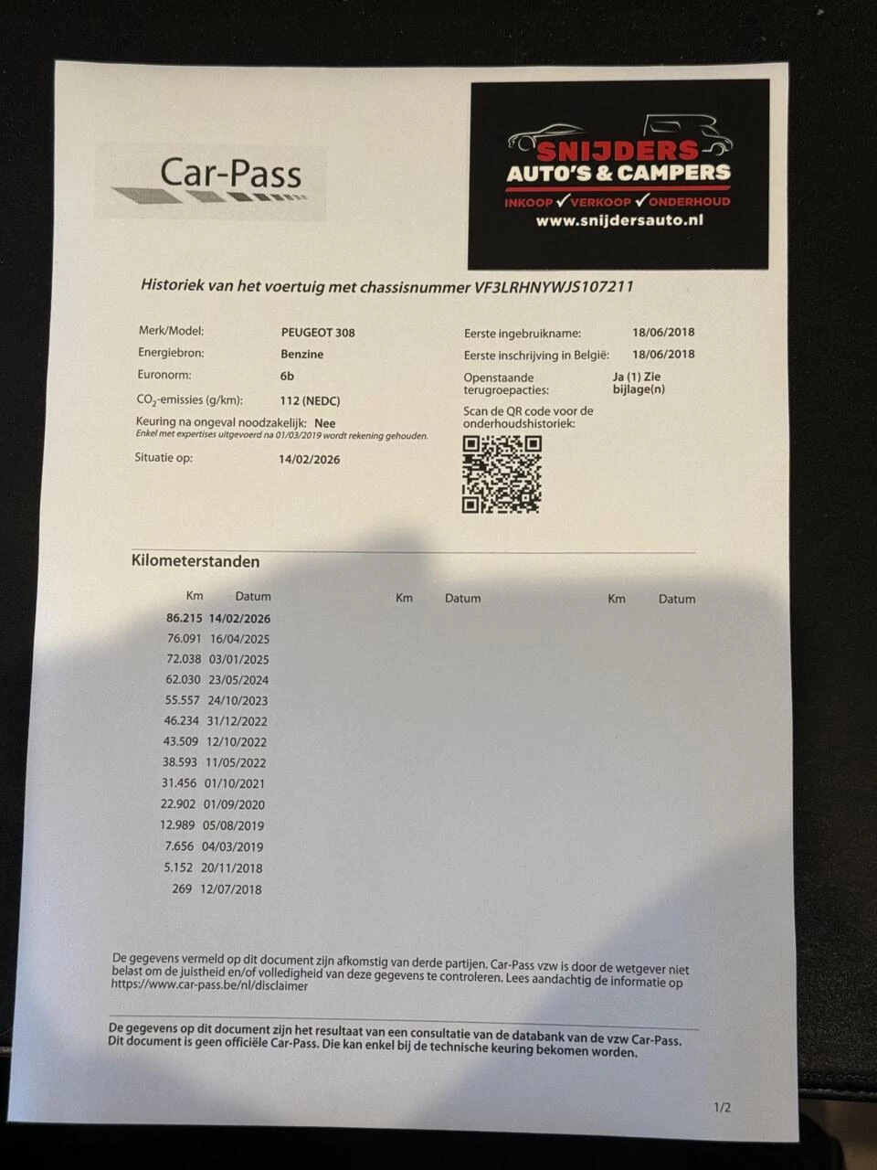 Hoofdafbeelding Peugeot 308