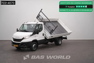 Iveco Daily 72C21 3.0L Driezijdige Kipper Automaat Dubbellucht 210PK 3,5t Trekhaak Airco Cruise Euro6 Tipper Benne Kieper Airco Trekhaak Cruise control