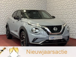 Hoofdafbeelding Nissan Juke Nissan Juke N-DESIGN NAVI AFN TREKHAAK STOEL.STUUR.VERW. LED CAMERA KEYLESS LMV 06/2024
