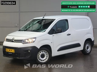Citroën Berlingo 110PK Automaat Benzine L1H1 Emissievrij Navi Camera Airco Cruise Parkeersensoren Werkplaatsinrichting Euro6 L1 Kompakt Airco Cruise control