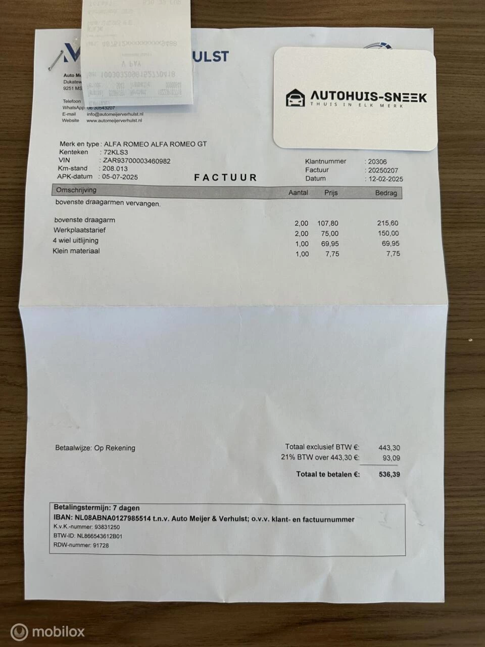 Hoofdafbeelding Alfa Romeo GT