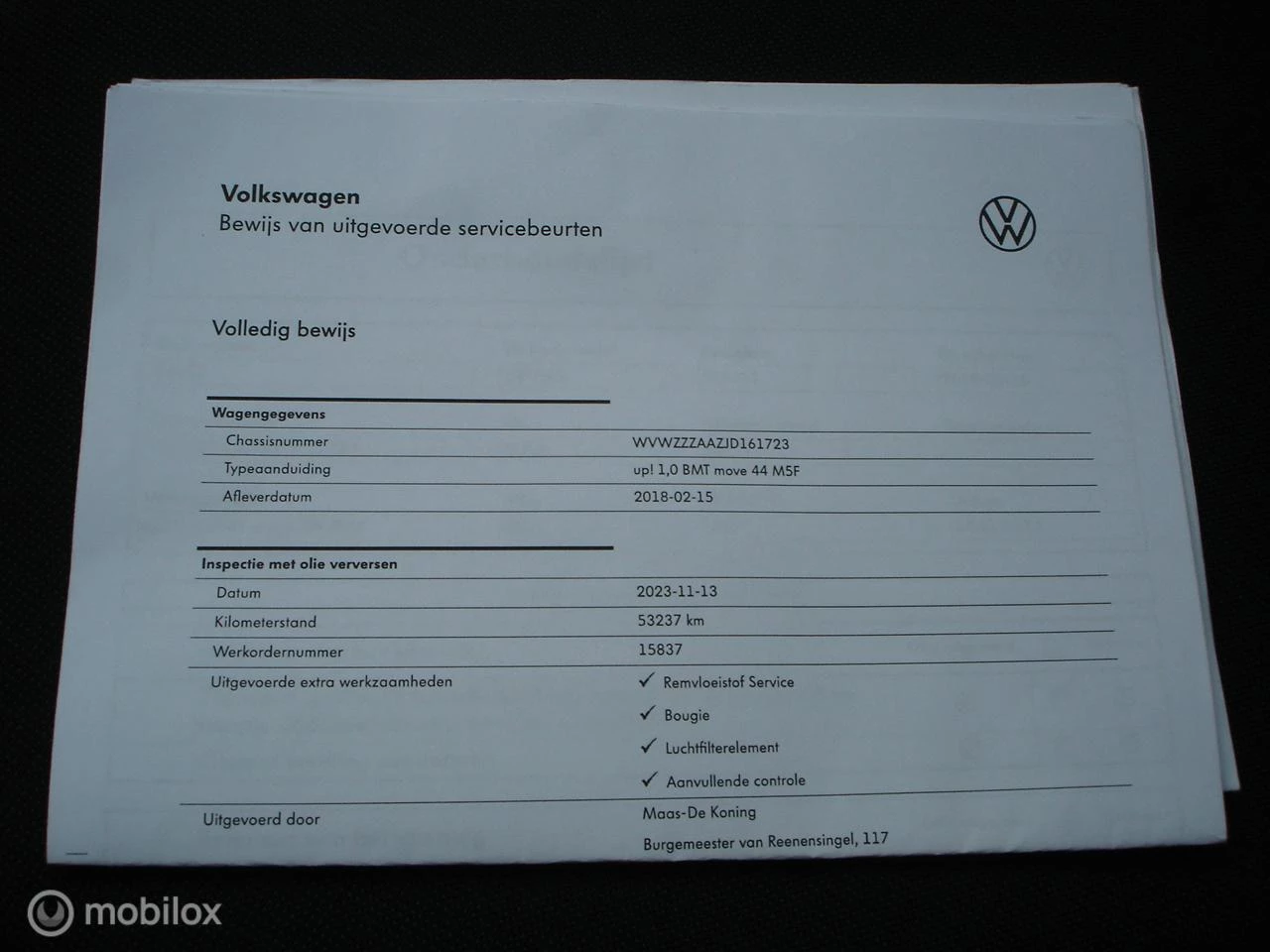 Hoofdafbeelding Volkswagen up!