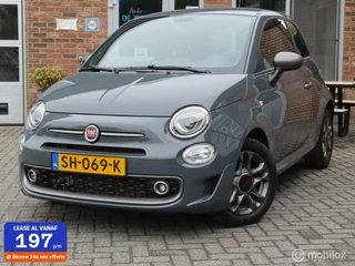 Fiat 500 0.9 TwinAir Turbo Sport/sportstoel/zwarte hemel/spoiler pakket.