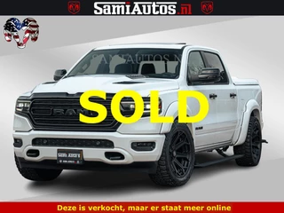 Dodge Ram 1500 Limited Night | 5.7 V8 Hemi Full Option | LPG | Comfortabele Dubbele Cabine met Royale 5 Zitplaatsen | De Meest Luxe en Volle Pick-Up in zijn Klasse | BPM vrij | Nu Leverbaar uit Voorraad | Voorraad Nr v45lp