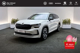 Skoda Kodiaq 1.5 TSI 204pk DSG PHEV Sportline Business | SoH 102% | Trekhaak Zwenkbaar, 360° Camera, Matrix-LED Koplampen |