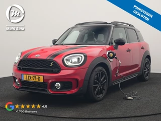 MINI Countryman Cooper S E ALL4 FACELIFT JCW PHEV 220pk Dealer O.H | Panodak | JCW Alcantara Sportstoelen Verwarmd | Head Up | Camera | Apple Carplay | Sfeerverlichting | Keyless | Virtual | Navigatie | DAB | Plug In Hybrid