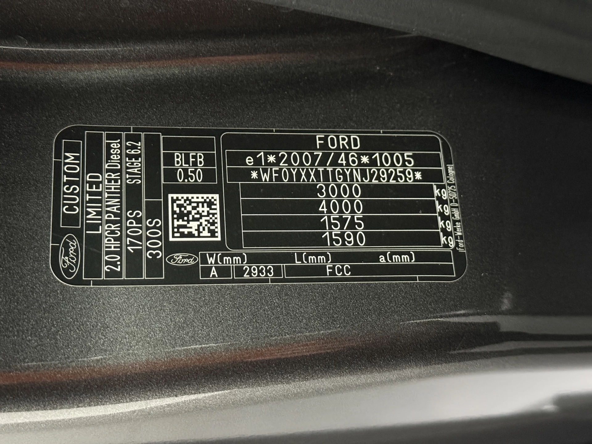 Hoofdafbeelding Ford Transit Custom