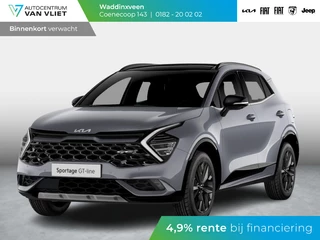 Hoofdafbeelding Kia Sportage Kia Sportage 1.6 T-GDi Hybrid GT-Line Limited Edition l GT-line exterieur l Navigatie l Keyless go l 18 inch GT velgen l levering Juli l Prijs bij particuliere verkoop incl. inruilpremie