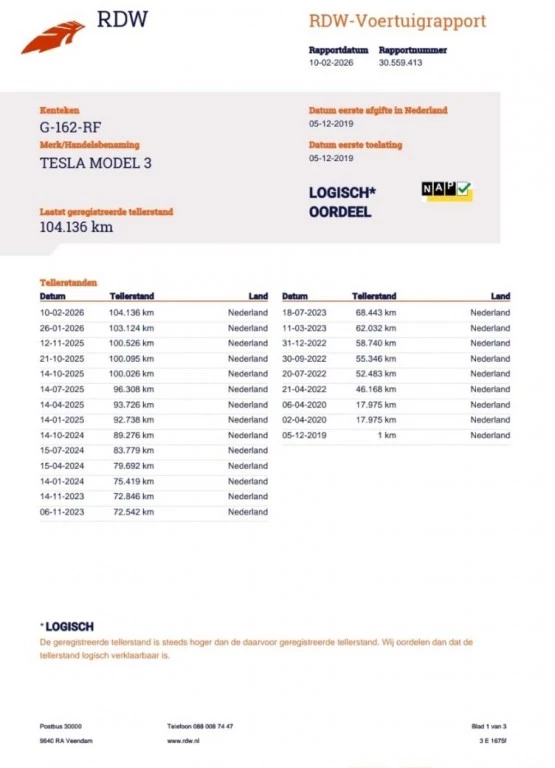 Hoofdafbeelding Tesla Model 3