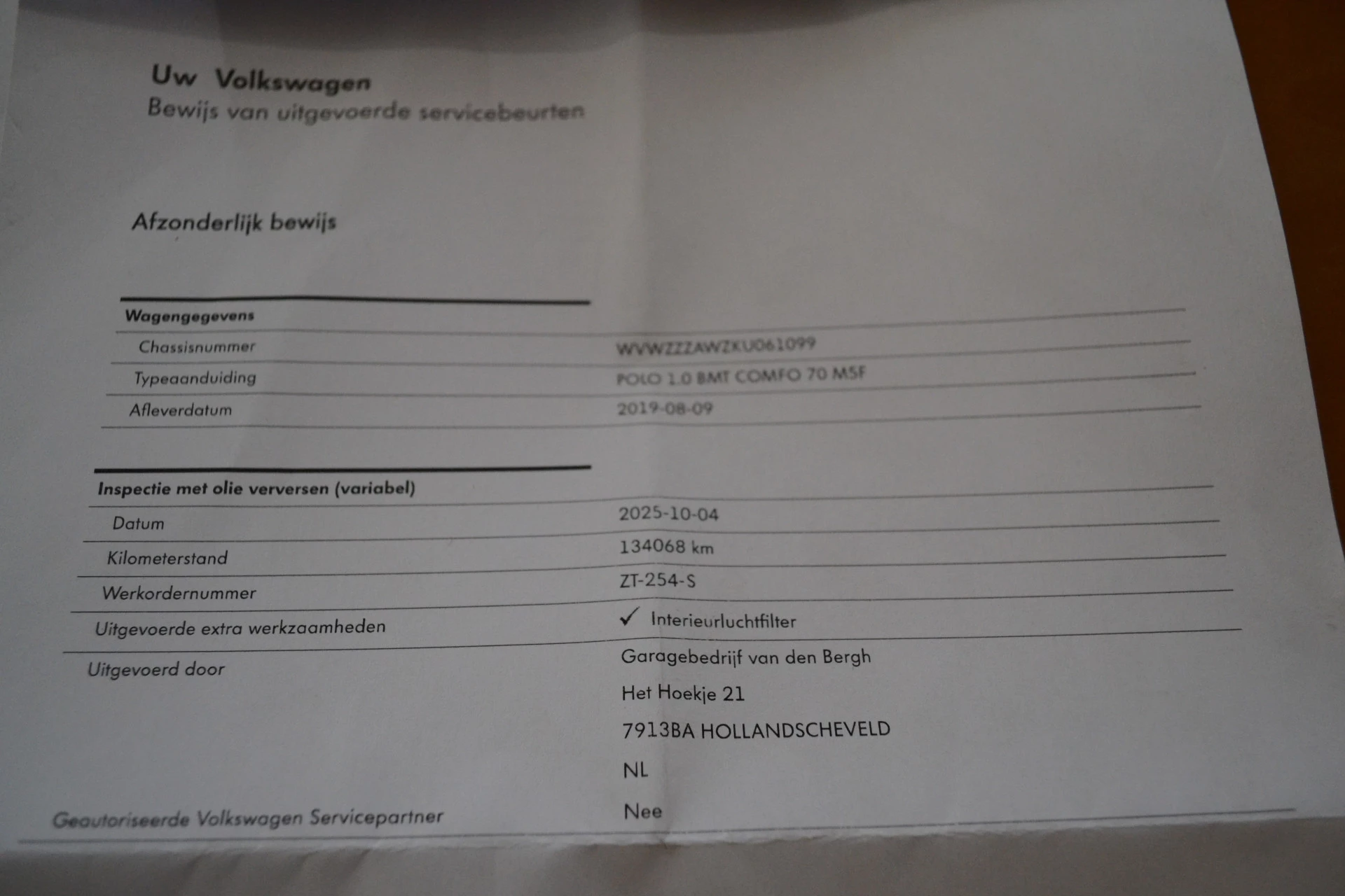 Hoofdafbeelding Volkswagen Polo