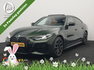 BMW 4 Serie Gran Coupé 430i M Sport 245pk Dealer O.H Sanremo Green | Panodak | Lederen Competition Stoelen Memory & Verwarmd | Adaptive Onderstel | 360 Camera | Harman & Kardon | 19" L.M | Carbon | Apple Carplay | Navigatie | Blis | Virtual | DAB |