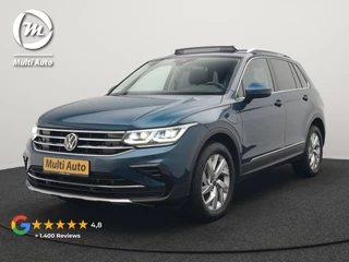 Volkswagen Tiguan 1.4 TSI eHybrid Elegance PHEV 245pk | Panodak | Camera | IQ Light | Adaptive Cruise | Alcantara Sportstoelen Verwarmd | Apple Carplay | Sfeerverlichting | Stuur Verwarmd | Navigatie | Virtual | DAB | Plug In Hybrid