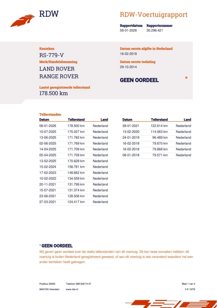 Hoofdafbeelding Land Rover Range Rover Sport