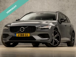 Volvo V60 2.0 B3 R-Design Sport 177Pk Automaat (APPLE CARPLAY, GROOT NAVI, CAMERA, LEDEREN SPORTSTOELEN, STUUR/STOELVERWARMING, GETINT GLAS, ADAPTIVE CRUISE, LED KOPLAMPEN, DAB+, NIEUWSTAAT)