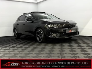 Opel Astra 1.2 Turbo Ultimate Panoramadak, 360 Camera, Navi, Head-up display, Memory stoelen, Keyless start, Cruise control, Half leder