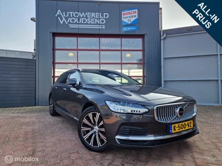 Hoofdafbeelding Volvo V90 Volvo V90 2.0 T8 AWD Inscription 12MND BOVAG | ELEKTR. TREKH | CAMERA | PANO | NAVI |LEER | 18" LMV