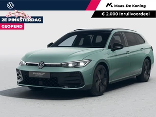 Volkswagen Passat Variant R-Line Edition 1.5 eHybrid 204 PK 6 DSG · Draadloze telefoonlader · Achteruitrijcamera · Sfeerverlichting · Black Style Pakket · Trekhaak inklapbaar, met elektrische ontgrendeling, incl. aanhangwagenmanoeuvreerhulp 'Trailer Assist' ·