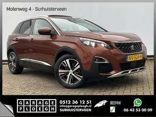 Peugeot 3008 1.6 e-165PK Autom Premium Trekhaak Adapt-Cruise Pano Leer/stof 360Cam!