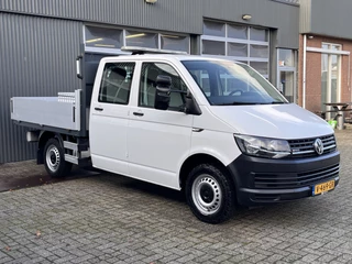 Volkswagen Transporter 2.0 TDI L2H1 DC 4Motion 150pk 4x4 Pick-up Airco Trekhaak 2500kg Telefoonverbinding Dealer onderhouden Werkverlichting Openlaadbak P-up Bpm vrij