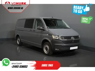 Volkswagen Transporter T6.1 2.0 TDI 150 Pk DSG Aut. L2 DC BPM VRIJ! Ready2Go Dubbel Cabine/ 4Motion/ Carplay/ Camera/ PDC/ Cruise/ Airco